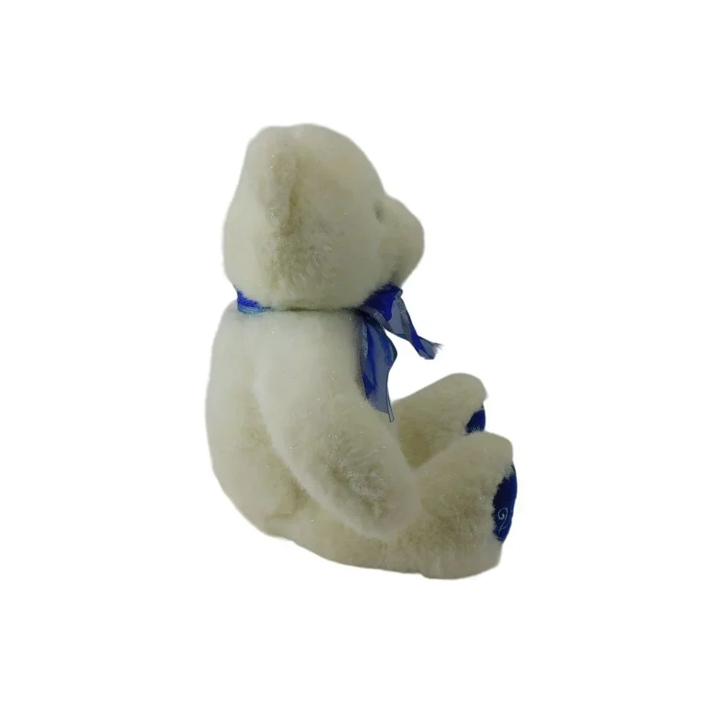 Vintage Build A Bear Blue/White/Sparkle 2000 Millennium Cub Limited Edition 11" - Picture 3 of 8